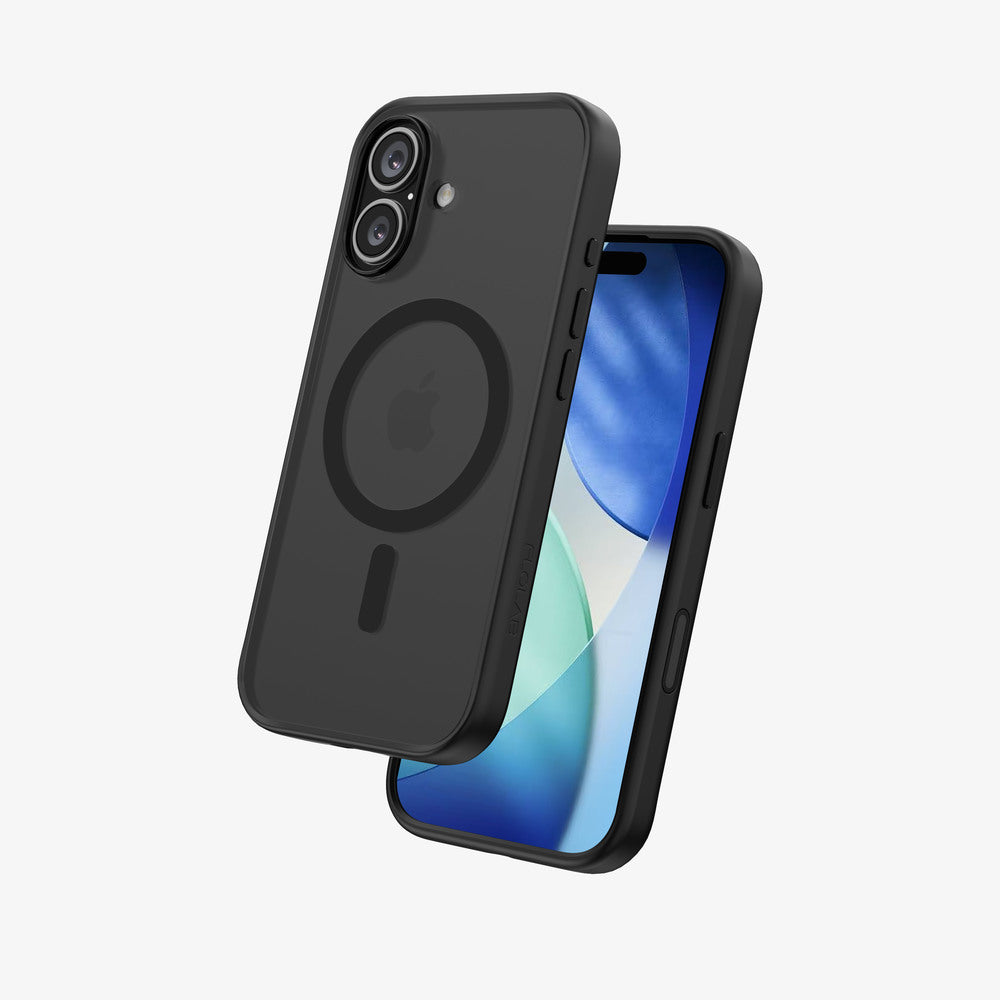 FLOLAB Surtect Tri-Fusion MagSafe Compatible Case – iPhone 17 Series (Matte Black Frost)