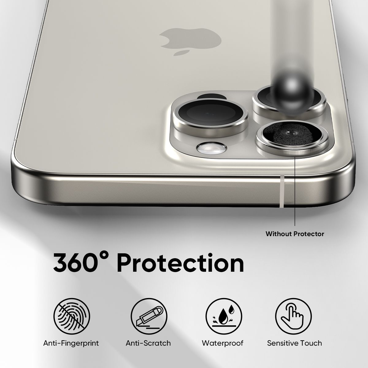 NanoArmour Camera Protector Anti Reflective – iPhone 16 Pro / Pro Max (4 Pro Colors)