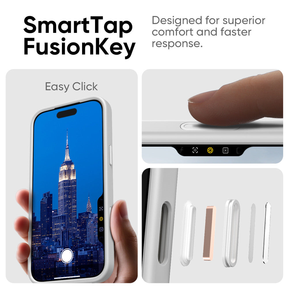 FLOLAB Surtect Tri-Fusion MagSafe Compatible Case – iPhone 17 Series (White Frost)