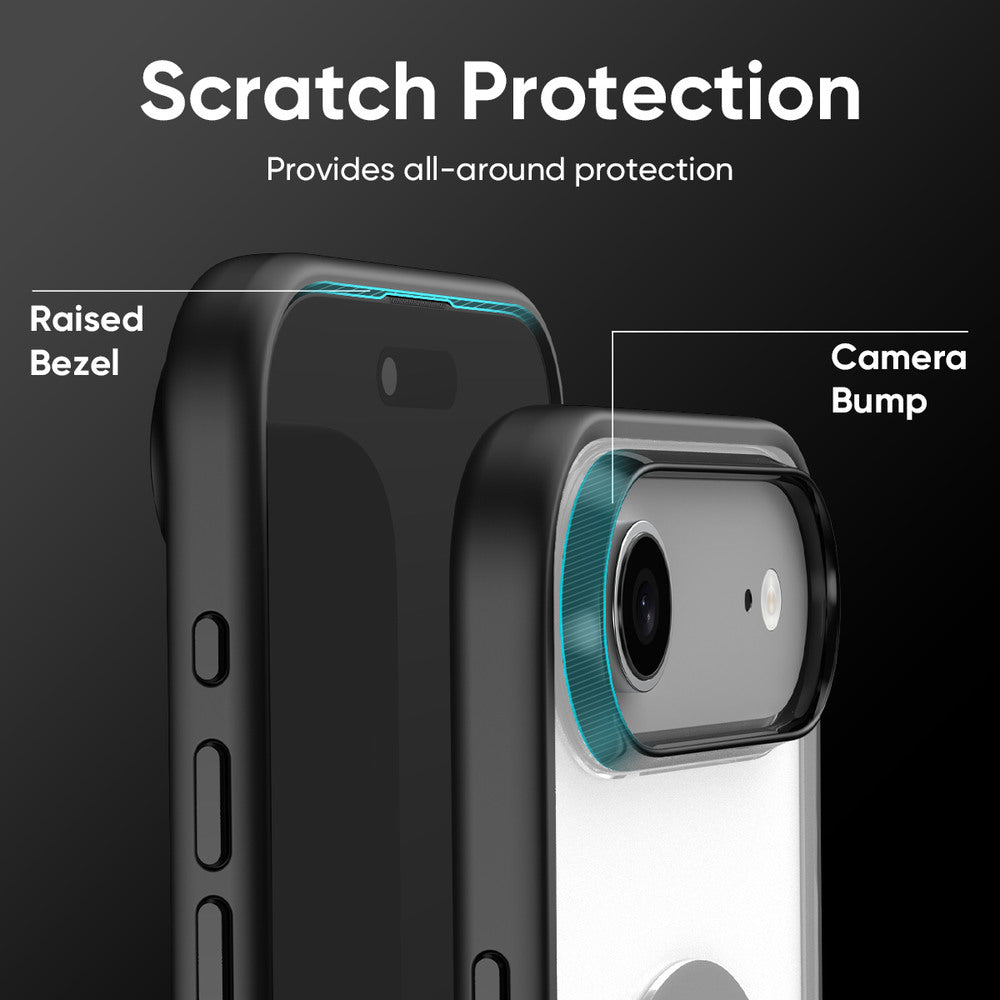 FLOLAB Surtect Tri-Fusion MagSafe Compatible Case – iPhone 17 Series (Black Frost)