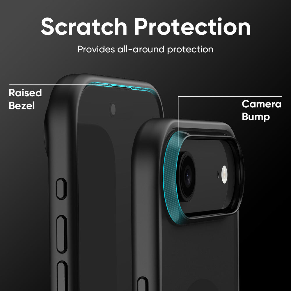 FLOLAB Surtect Tri-Fusion MagSafe Compatible Case – iPhone 17 Series (Matte Black Frost)