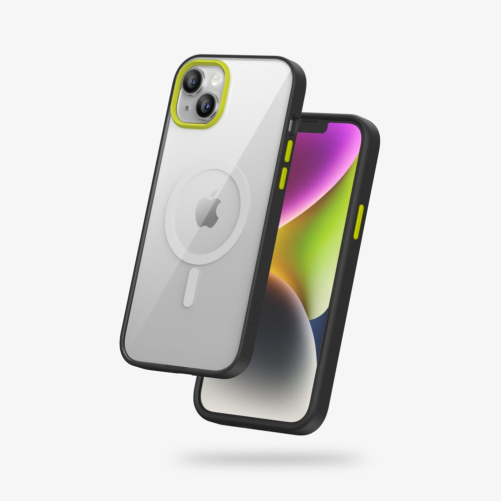 FLOLAB Surtect Tri-Fusion MagSafe Compatible Case – iPhone 14 Series (Black Clear)