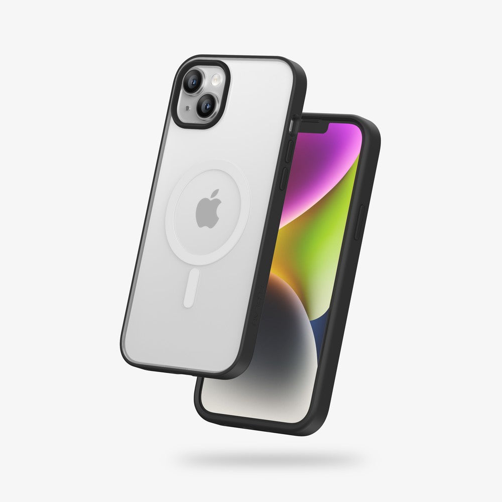 FLOLAB Surtect Tri-Fusion MagSafe Compatible Case – iPhone 14 Series (Black Frost)