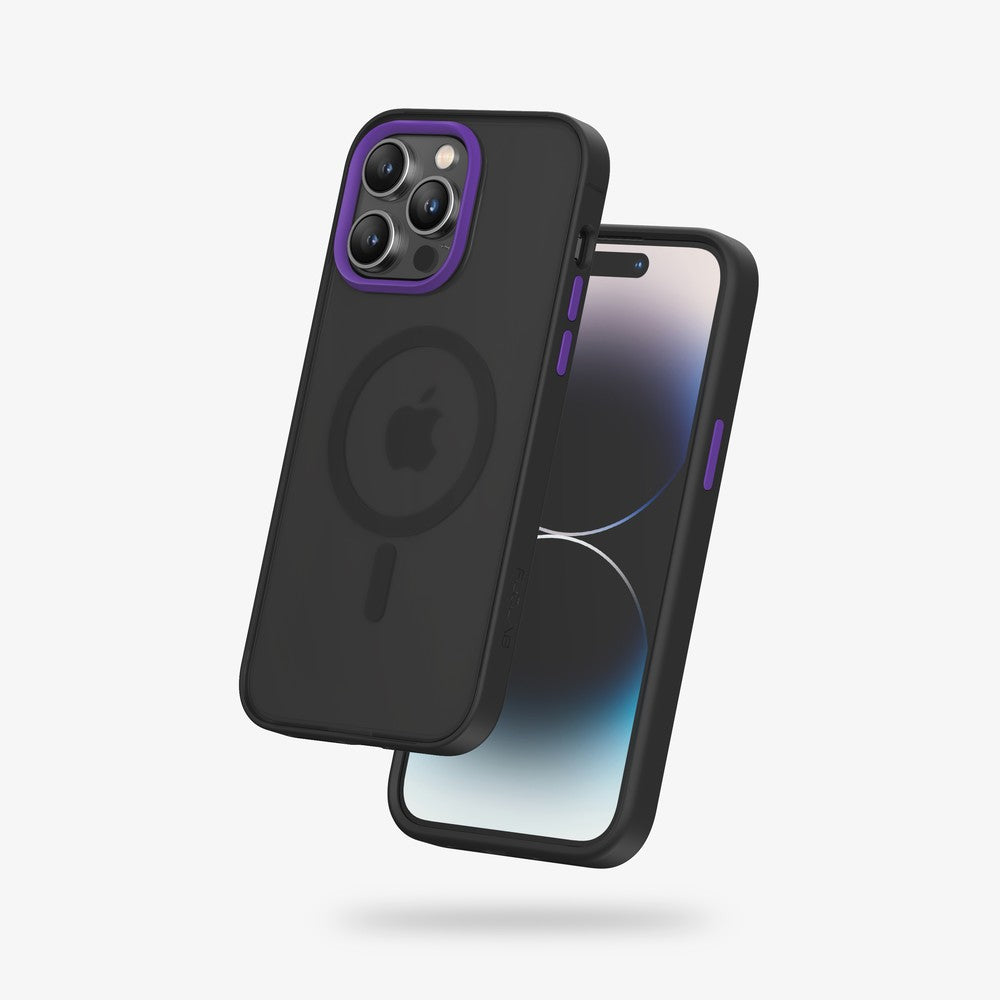 FLOLAB Surtect Tri-Fusion MagSafe Compatible Case – iPhone 14 Series (Stealth Black Frost)