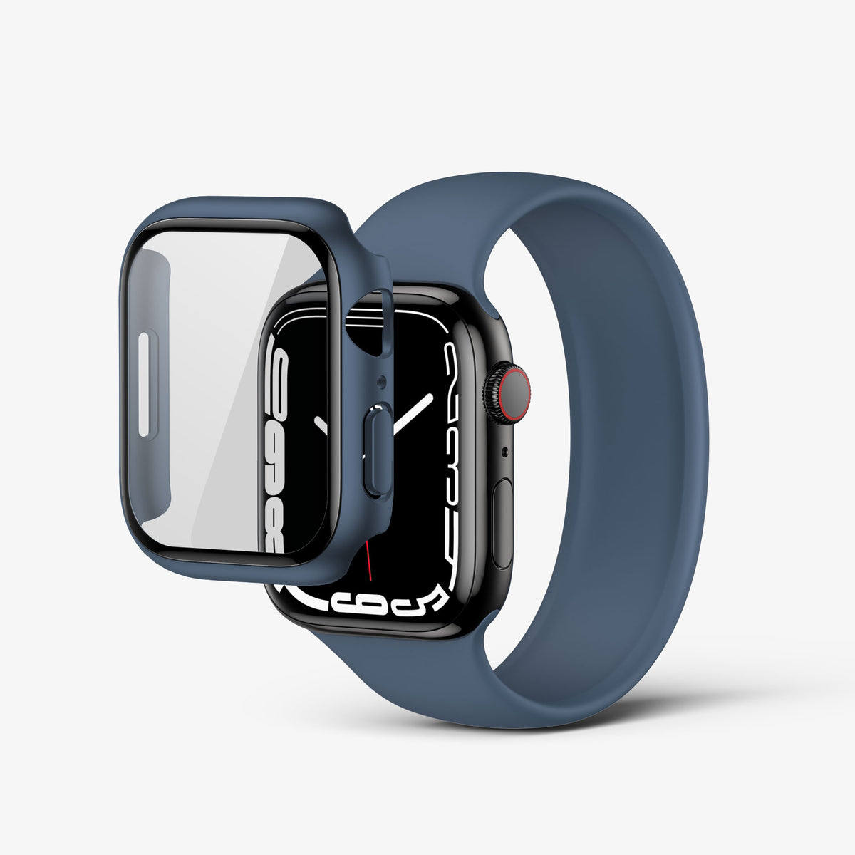 NanoArmour for Apple Watch Bumper + Glass Hybrid Case