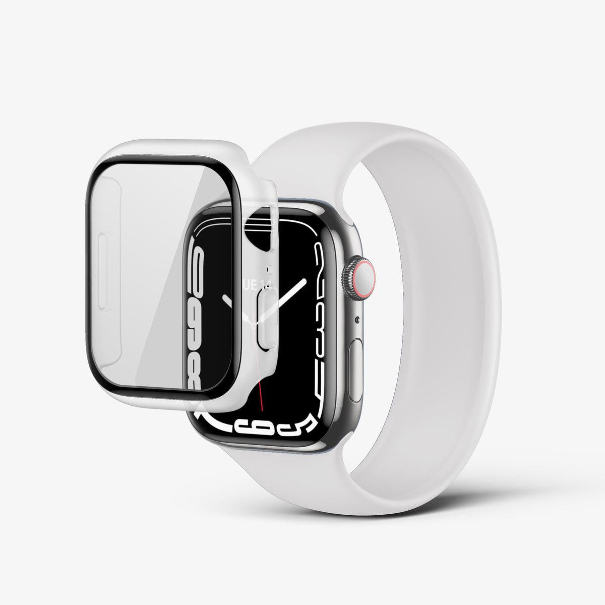 NanoArmour for Apple Watch Bumper + Glass Hybrid Case