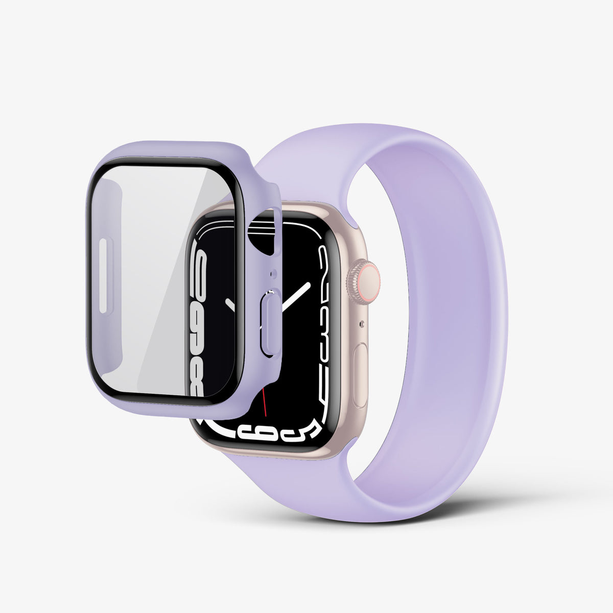 NanoArmour for Apple Watch Bumper + Glass Hybrid Case