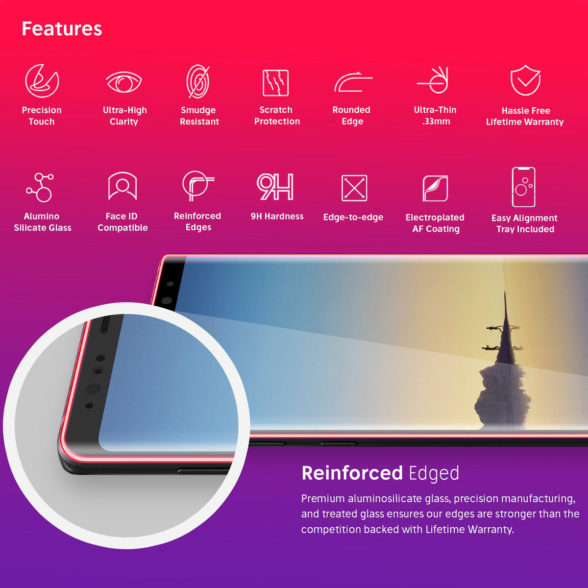 NanoArmour for Samsung Galaxy Note 8 Best Screen Protector