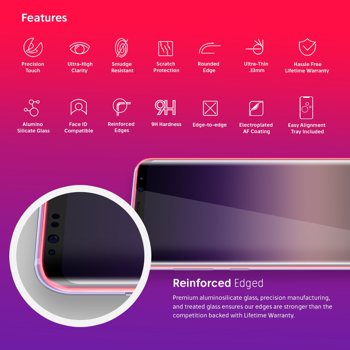 NanoArmour for Samsung Galaxy S8 Screen Protector