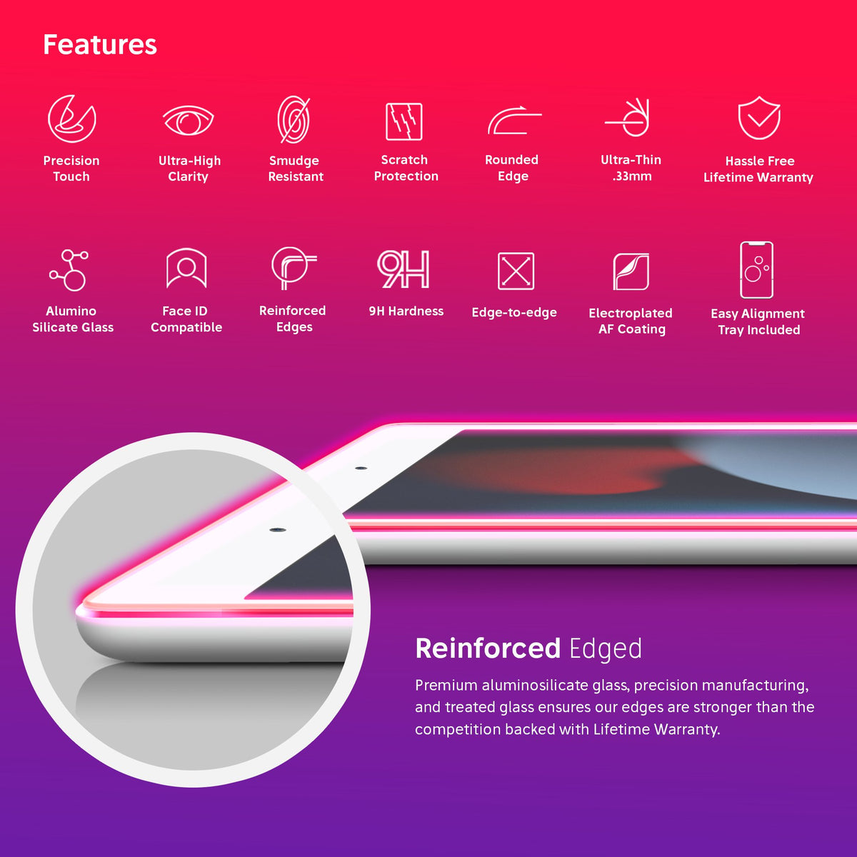 FLOLAB Anti-Glare Matte Screen Protector for iPad 9th Gen