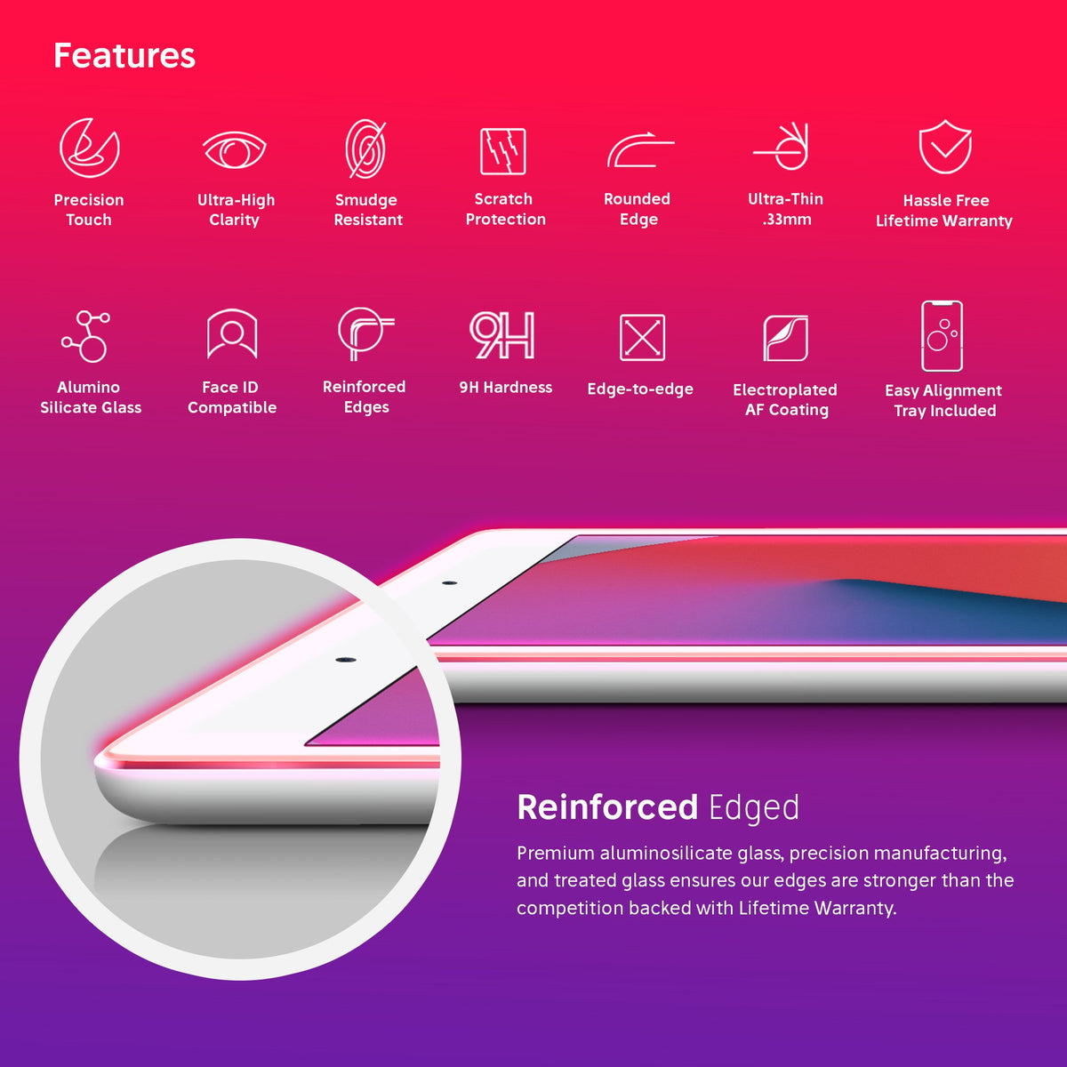 NanoArmour for 10.2-inch iPad 8 Screen Protector (2020)