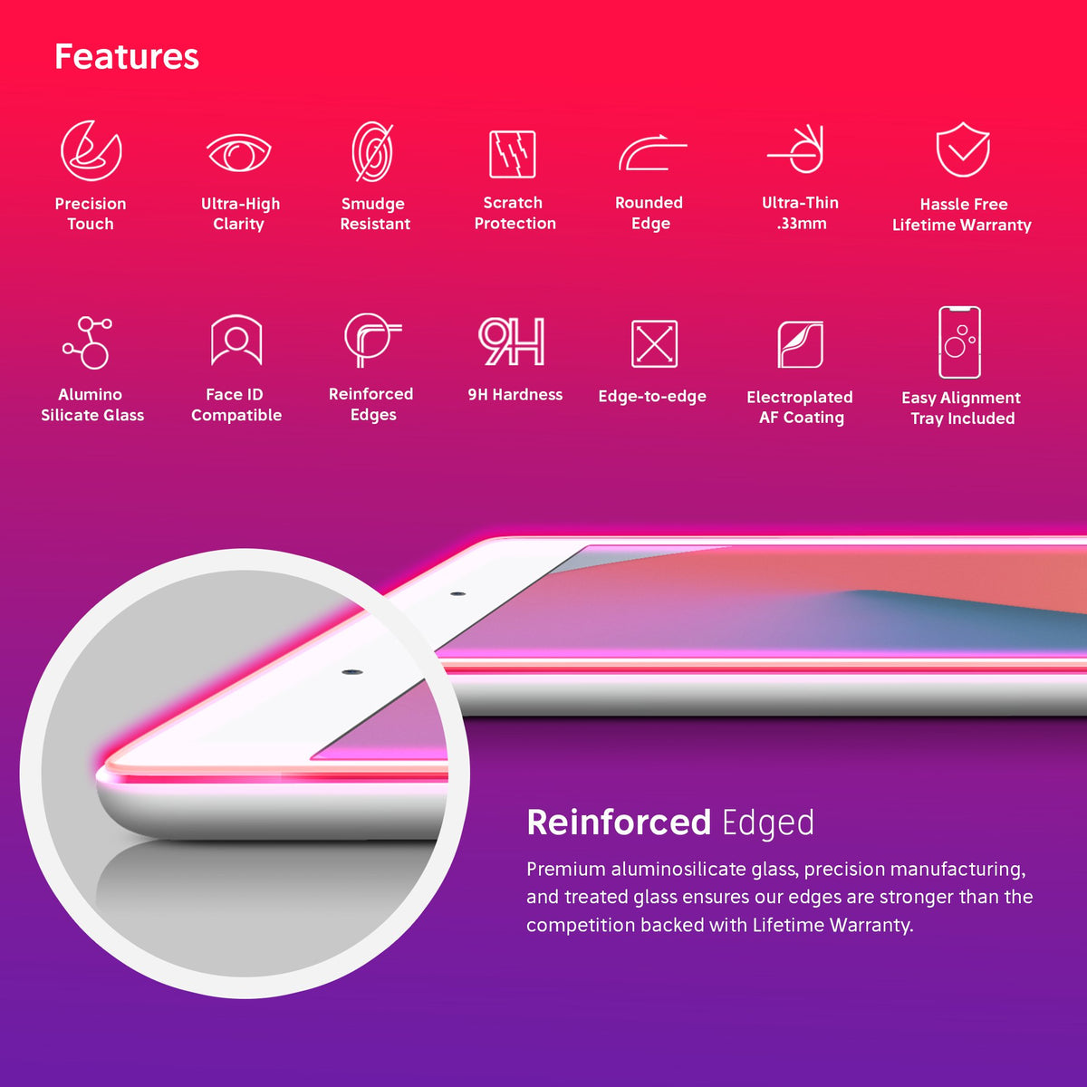 NanoArmour for iPad 8 Anti-Blue light Screen Protector (2020) 10.2-inch