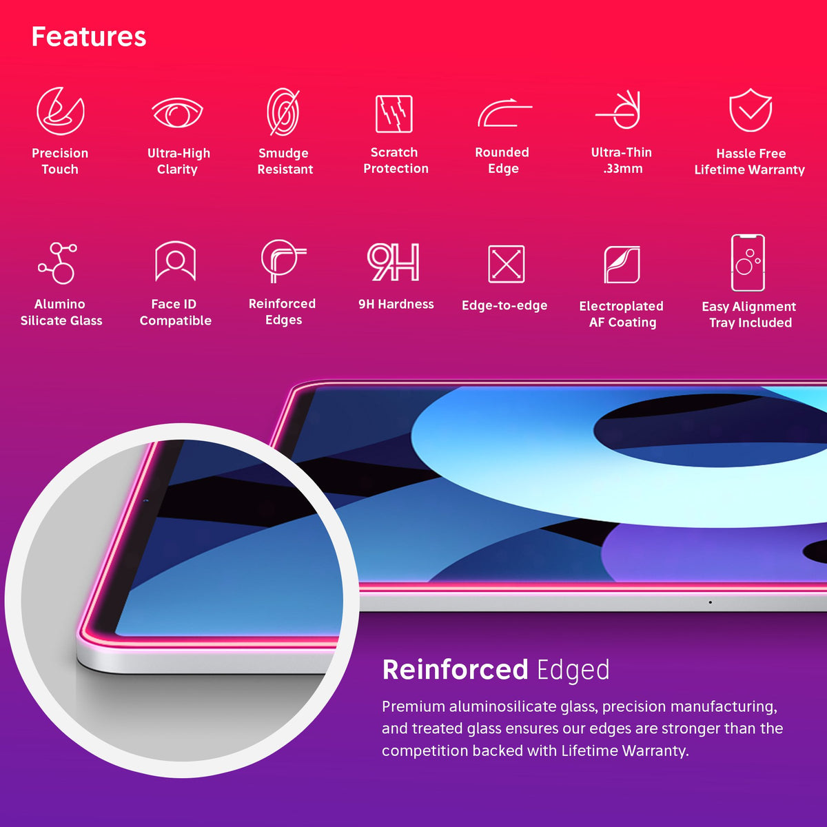 NanoArmour 10.9-inch for iPad Air 4 Anti-Glare Matte Screen Protector (2020)