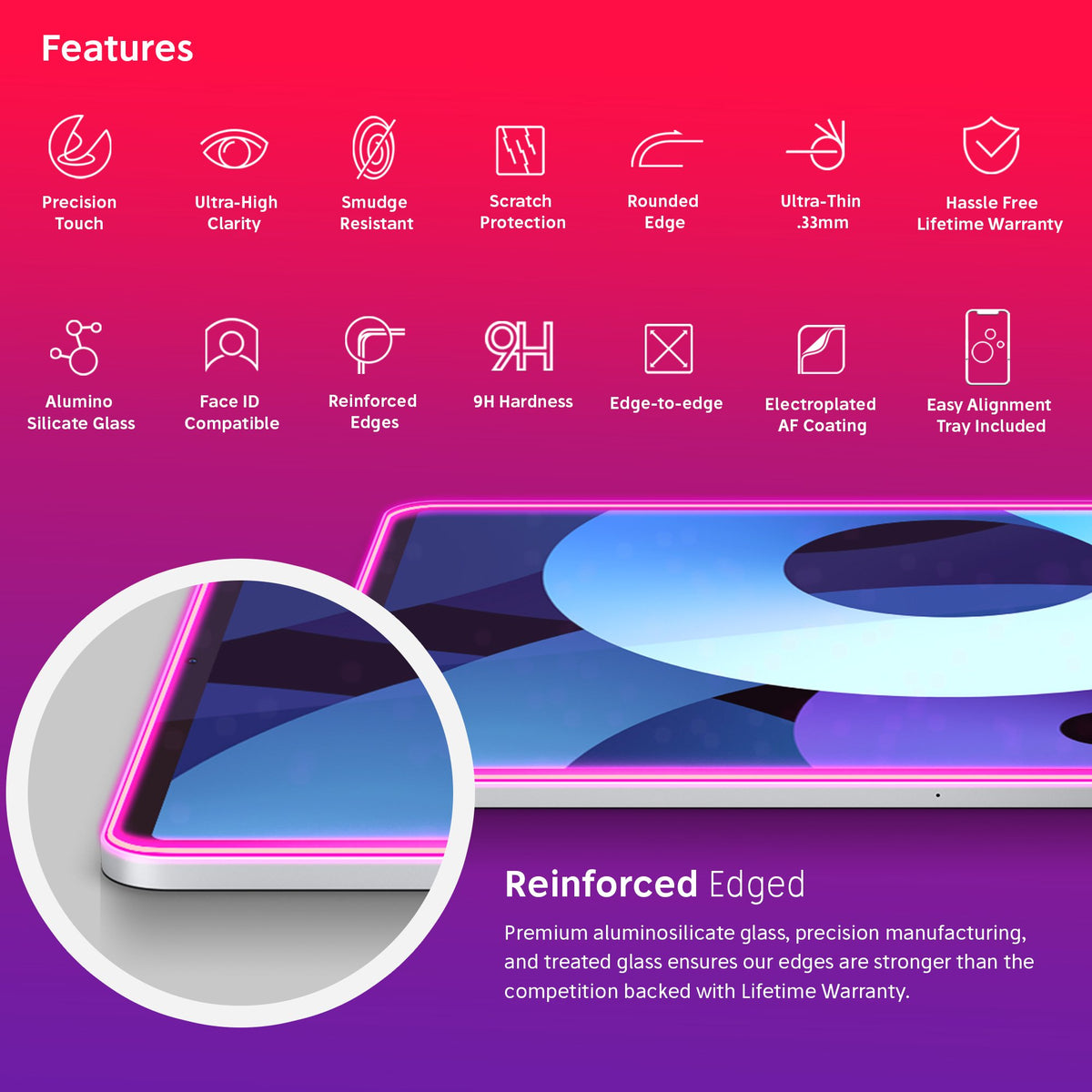 NanoArmour for iPad Air 4 Anti-Blue light Screen Protector (2020) 10.9-inch