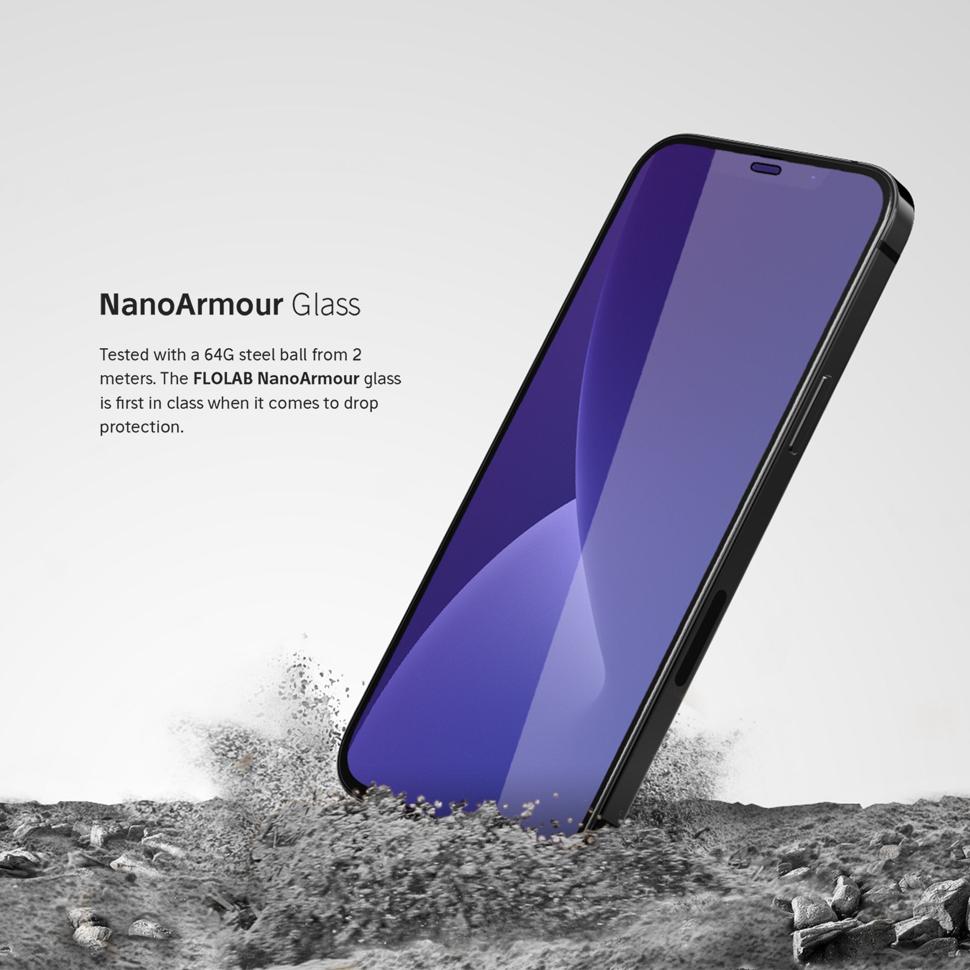 FLOLAB I NanoArmour iPhone 12 mini Anti-Glare Screen Protector