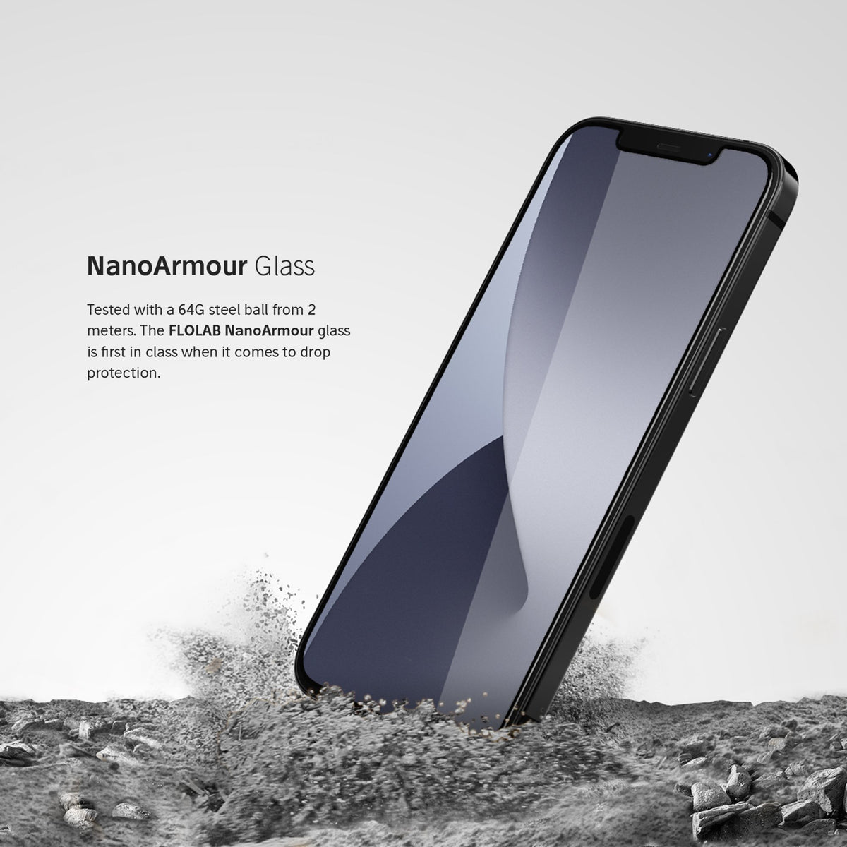 NanoArmour Screen Protector for iPhone 12 mini Antimicrobial Edge-to-Edge