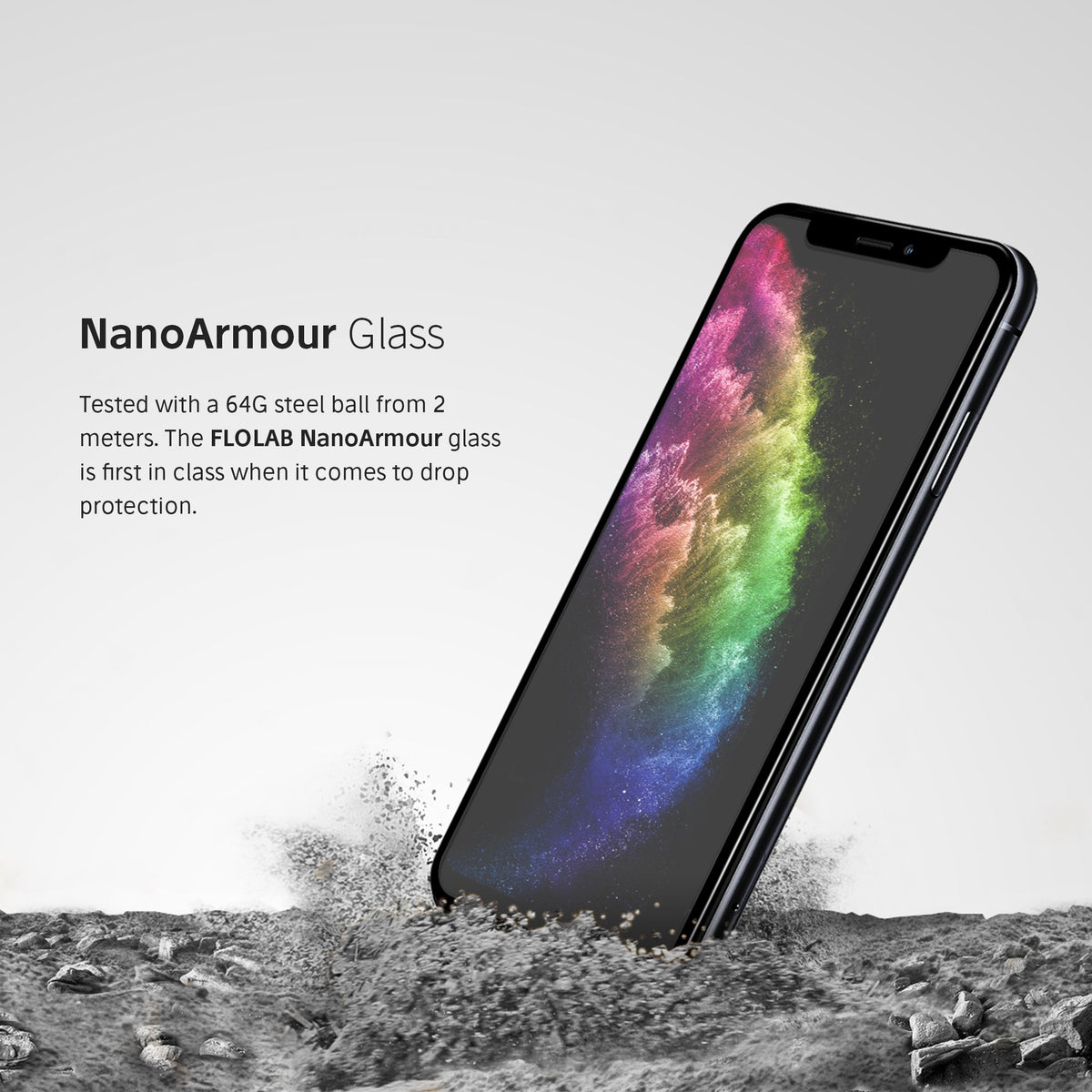 NanoArmour for iPhone XS Max Anti-Glare Screen Protector Matte