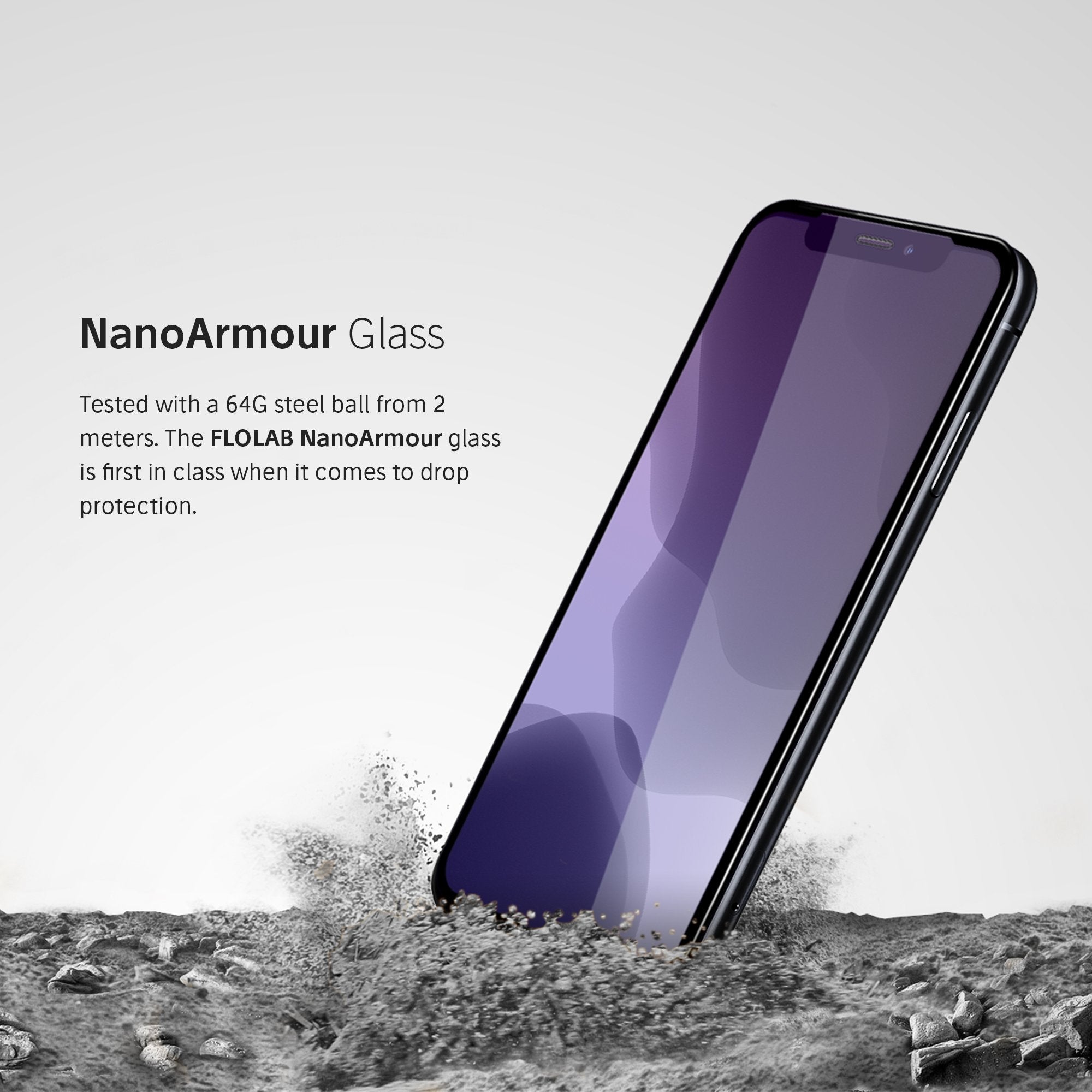 NanoArmour iPhone 11 Pro Anti-Blue Light Screen Protector Case Friendly