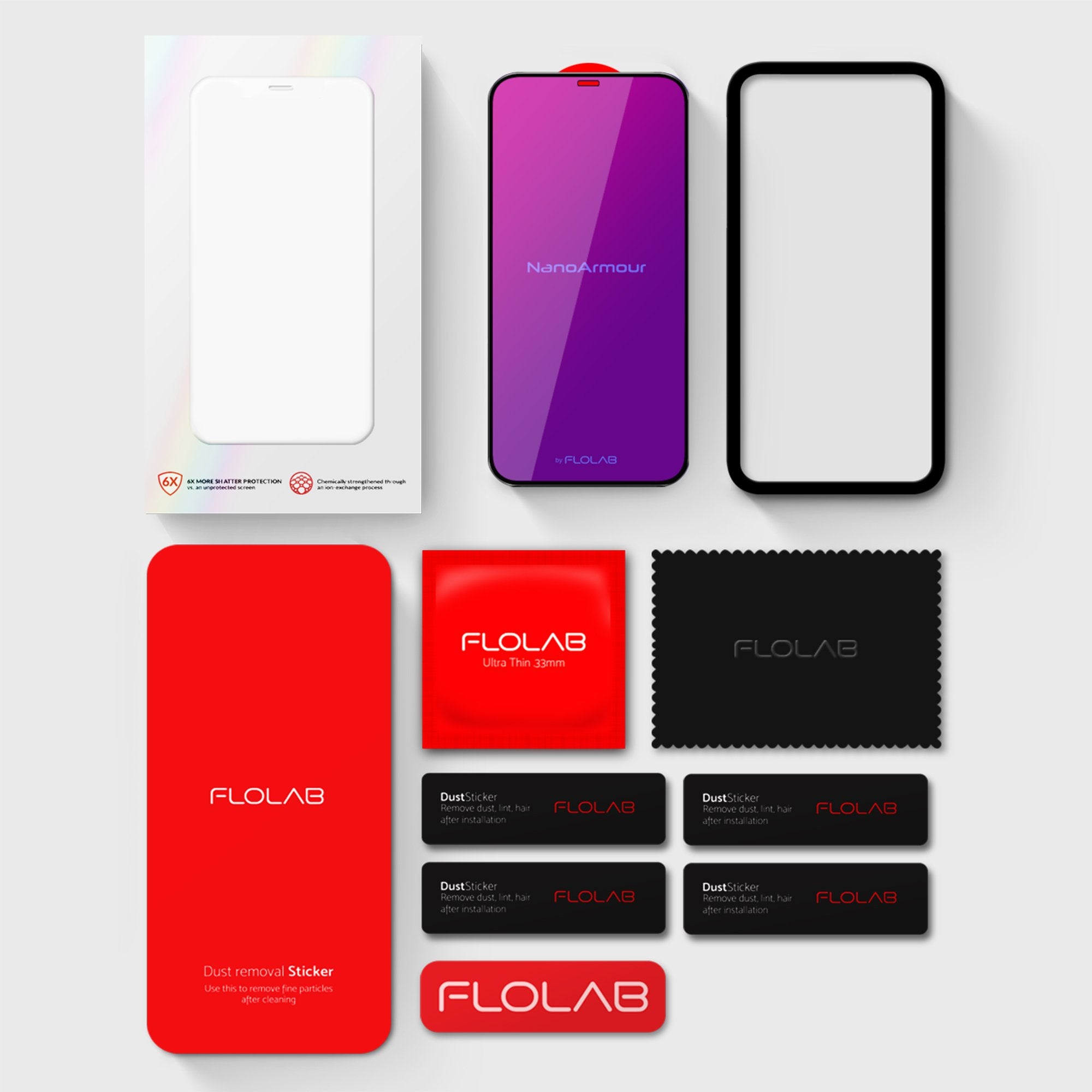 FLOLAB I NanoArmour iPhone 12 mini Anti-Blue light Screen Protector
