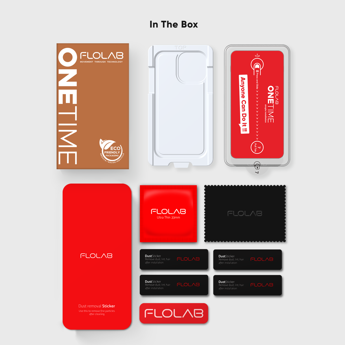 ONETIME NanoArmour for iPhone Anti-Glare Screen Protector: Dust-Free Installation, Case Friendly, Matte