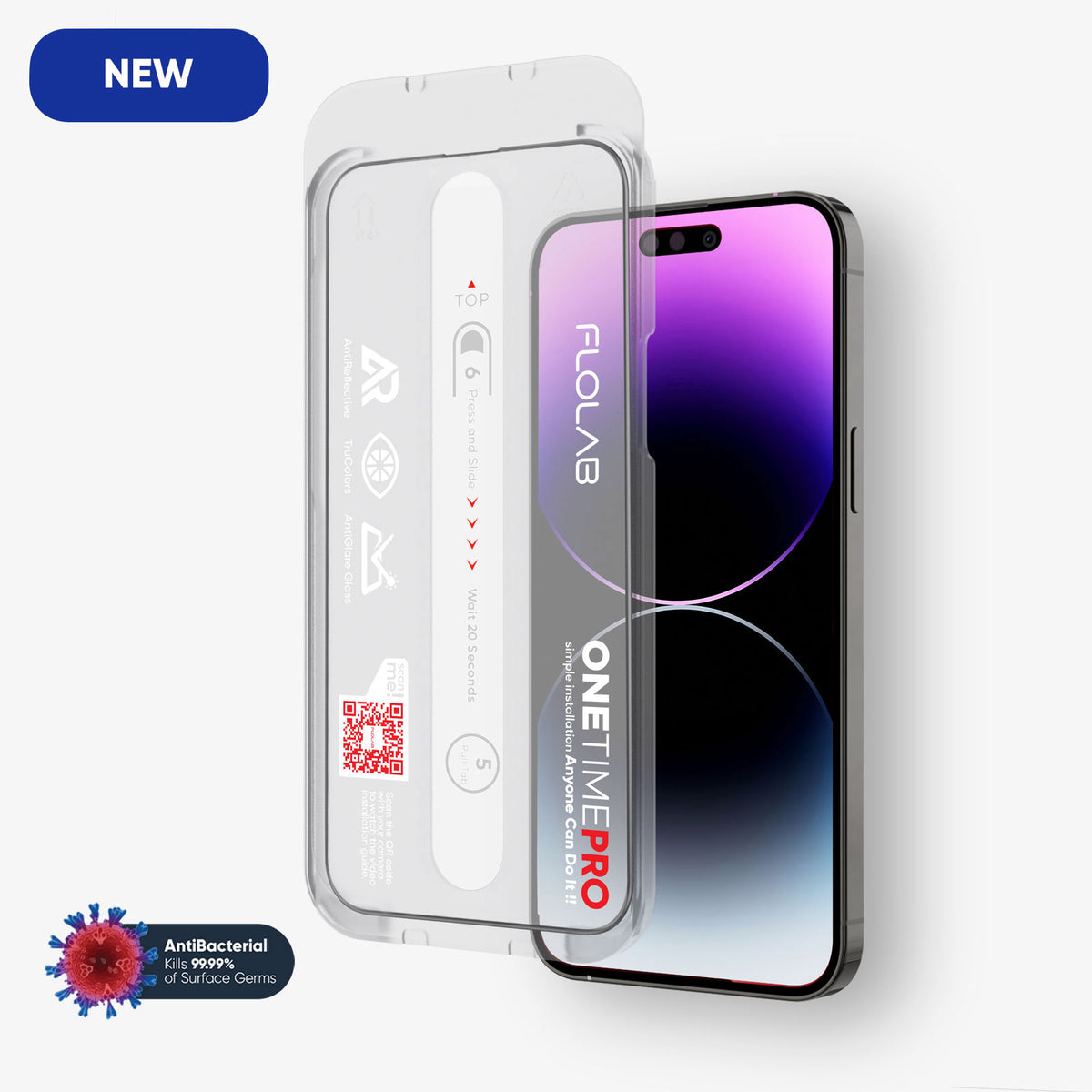 FLOLAB ONETIME PRO Matte Anti-Glare Infinity Edge Screen Protector – iPhone 15 Series