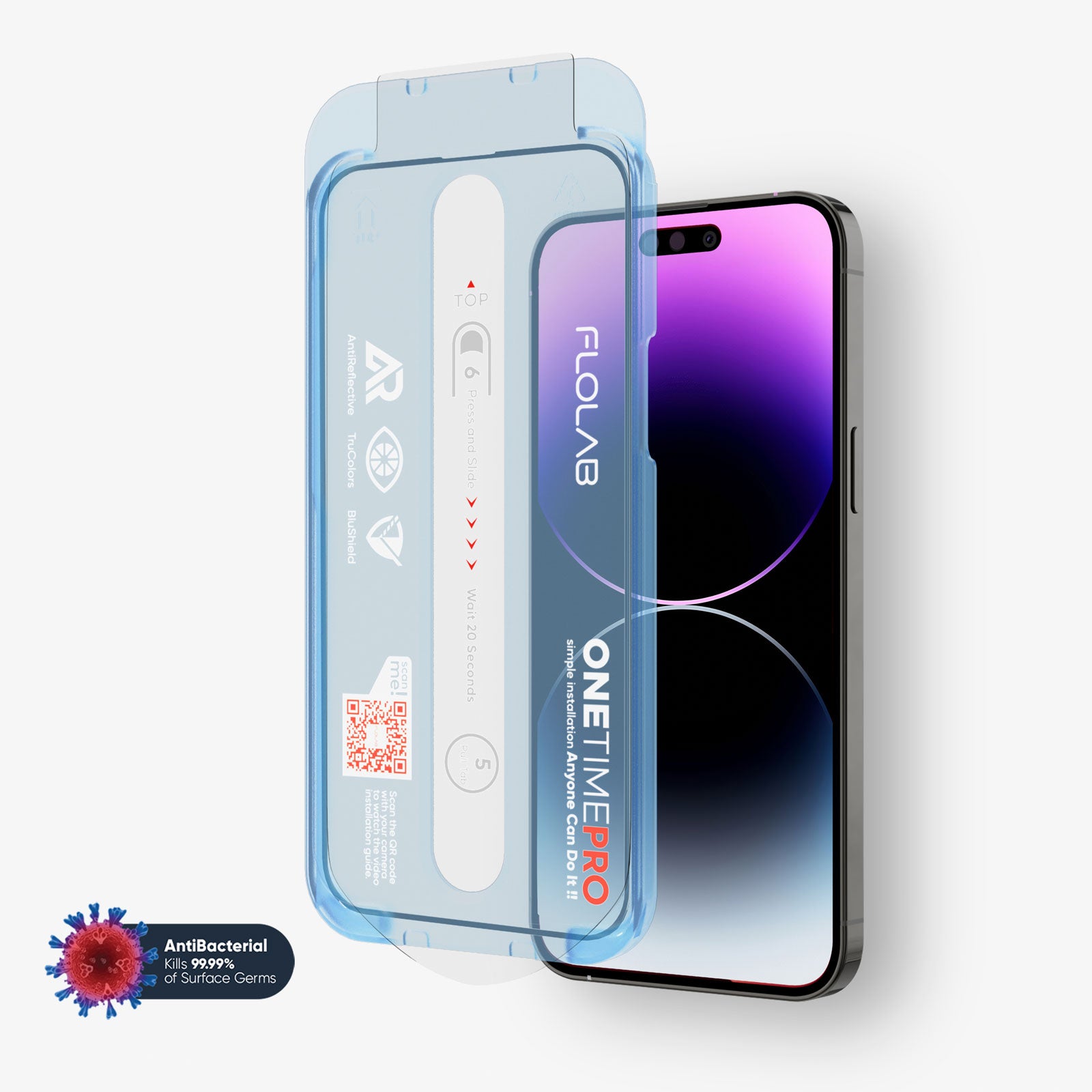 FLOLAB ONETIME NanoArmour for iPhone 15 Series Screen Protectors