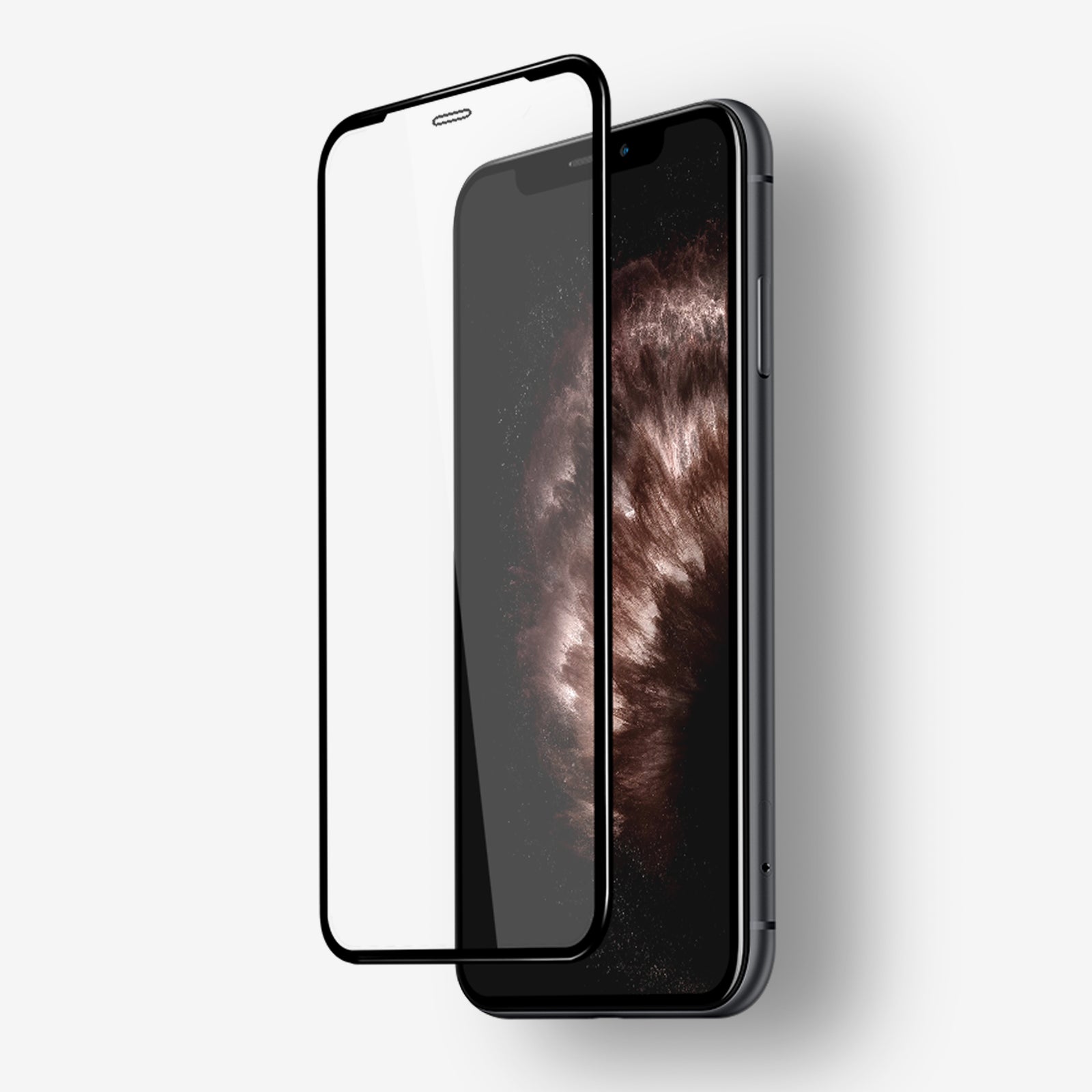 Olixar iPhone 11 Pro Max Full Cover Glass Screen Protector - Black