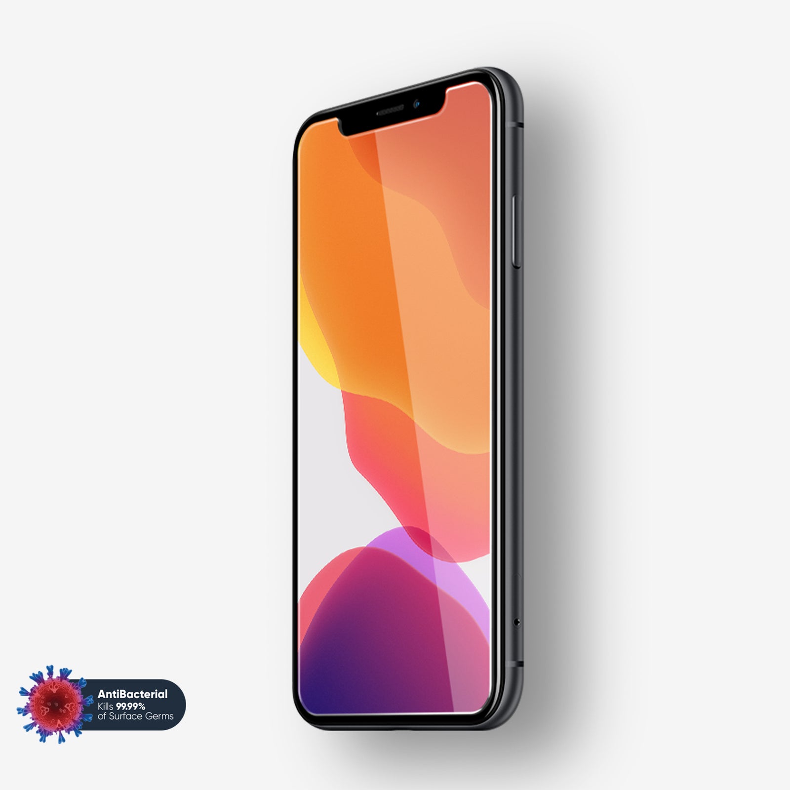 NanoArmour for iPhone XS Max Screen Protector Antimicrobial Case Friendly