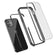 Black Clear iPhone 12 Pro Max Cases TAFFYCA Series
