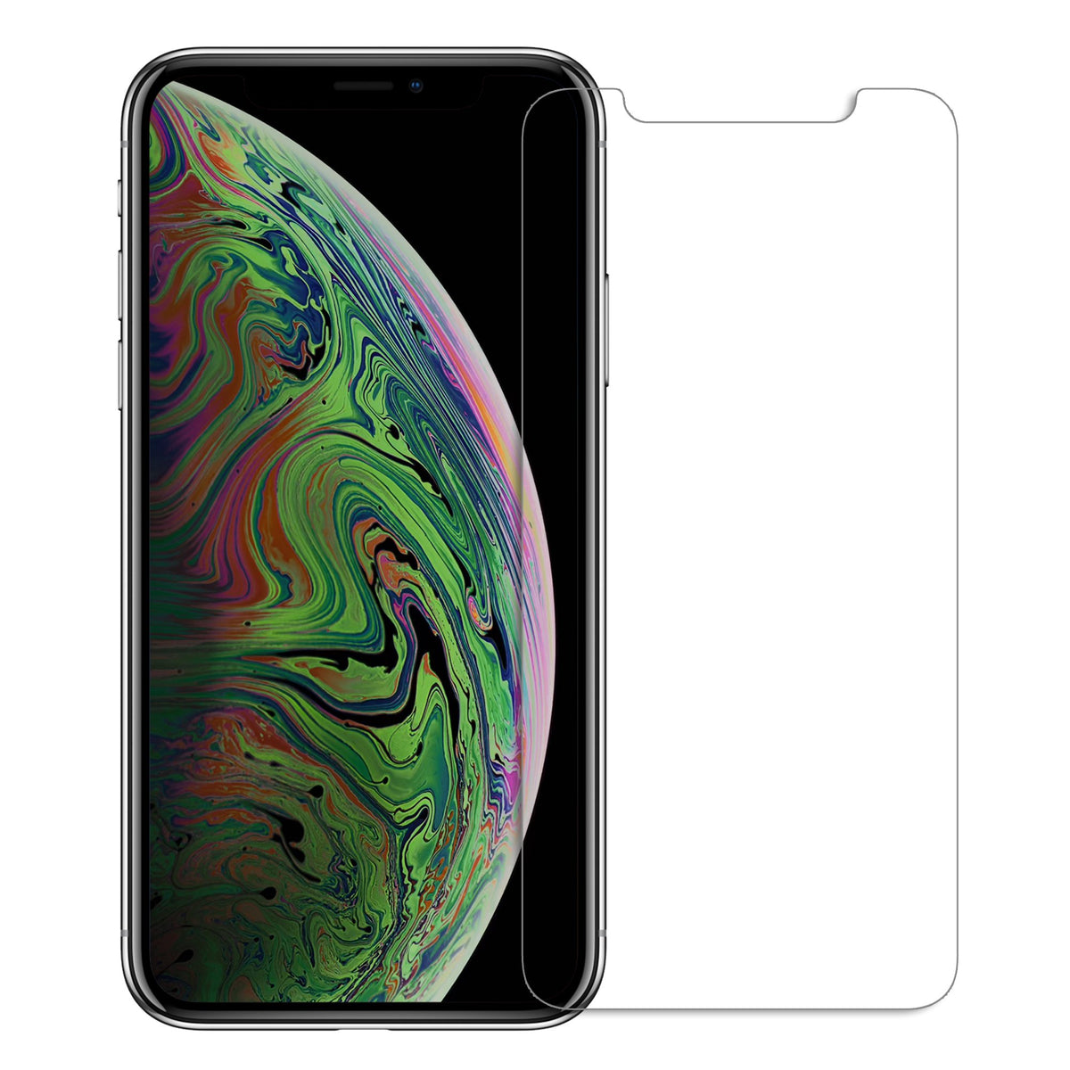 NanoArmour for iPhone XS Max Screen Protector Antimicrobial Case Friendly