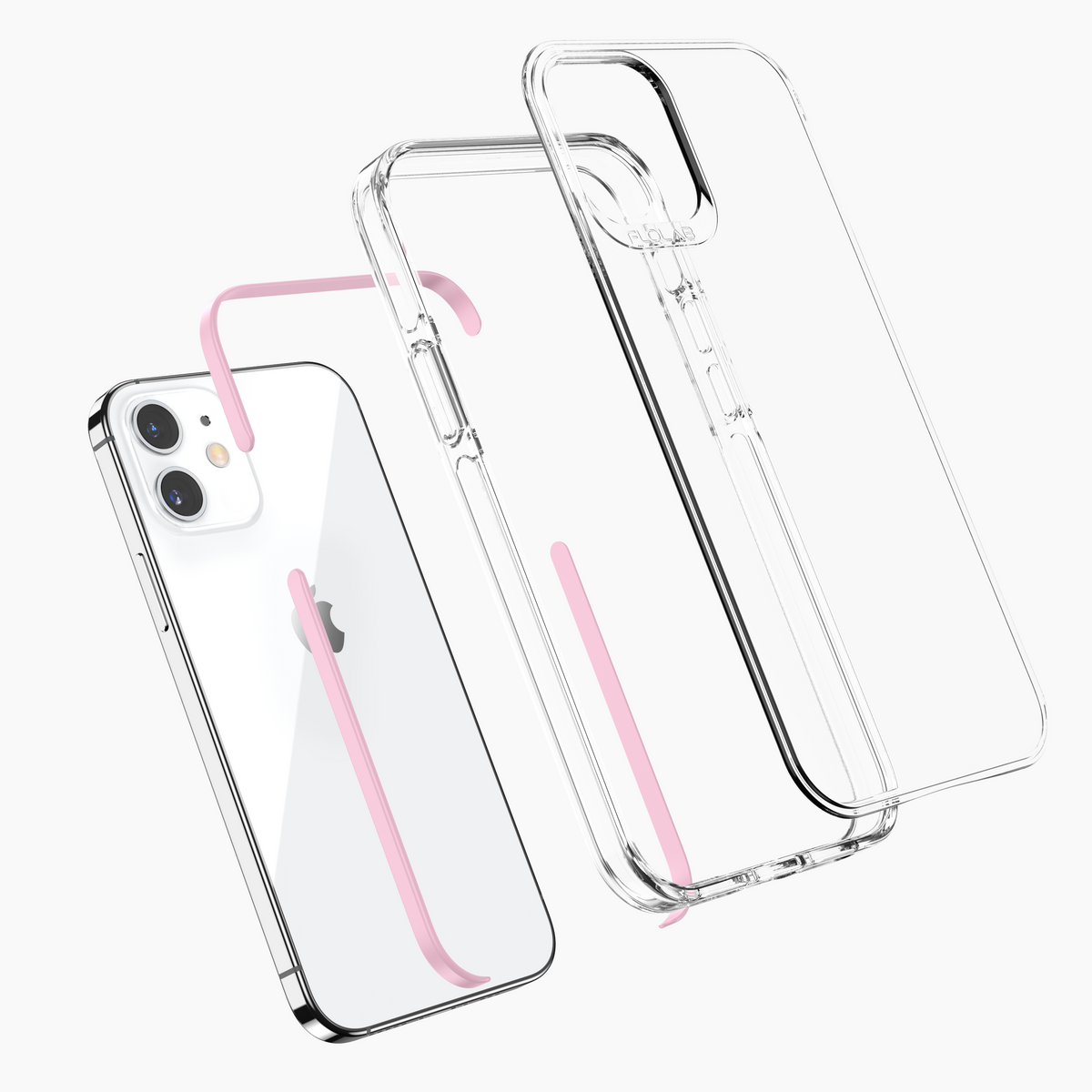 Pink for iPhone 12 mini Cases TAFFYCA Series
