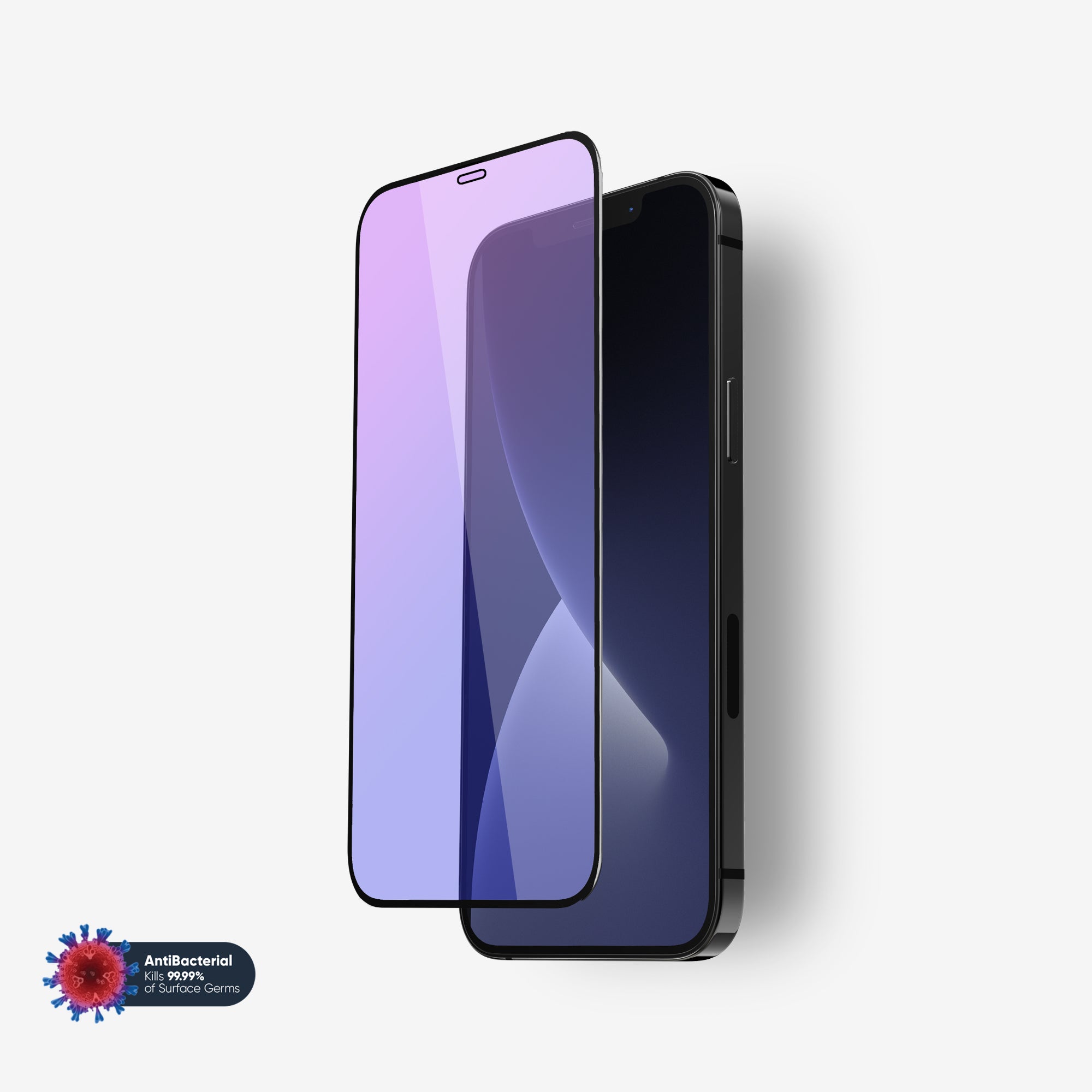 Force Glass Protezione in vetro organico anti luce blu per iPhone 12 Mini Force Glass Protezione in vetro organico anti luce blu per iPhone 12 Mini