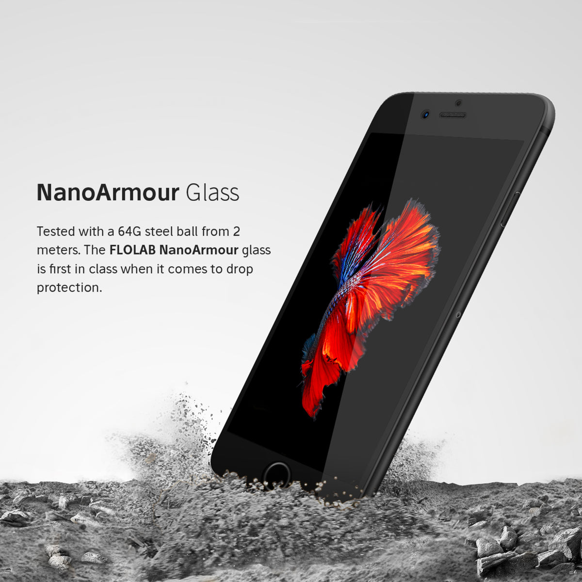 NanoArmour for iPhone 7 Plus Tempered Glass Screen Protector