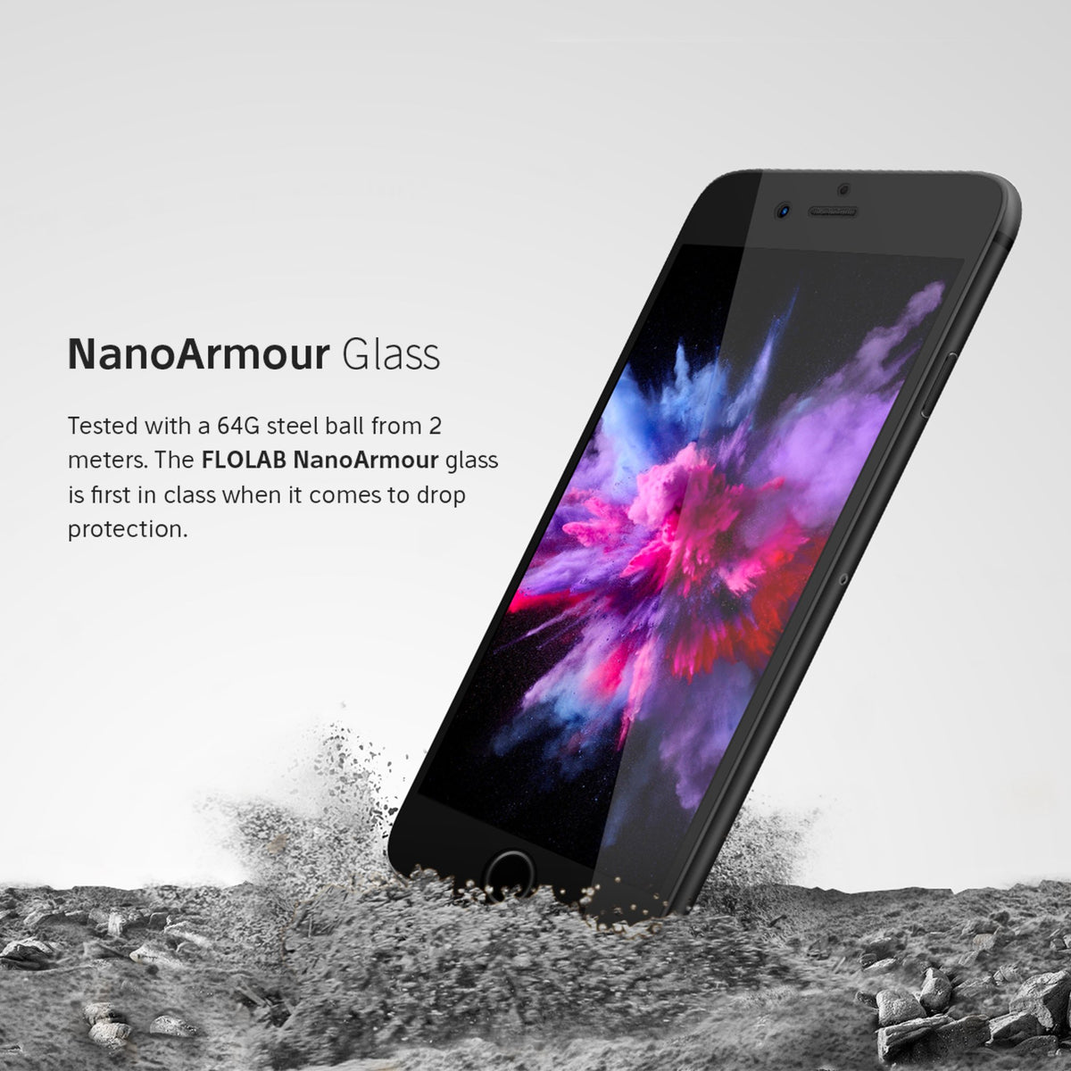 NanoArmour for iPhone 7 Tempered Glass Screen Protector