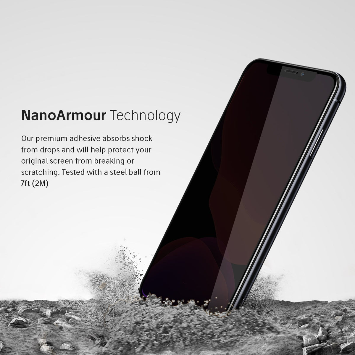 iPhone 11 Pro Privacy Glass NanoArmour Technology